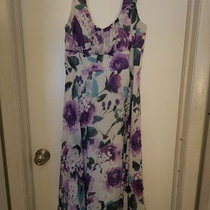 Floral design summer dress